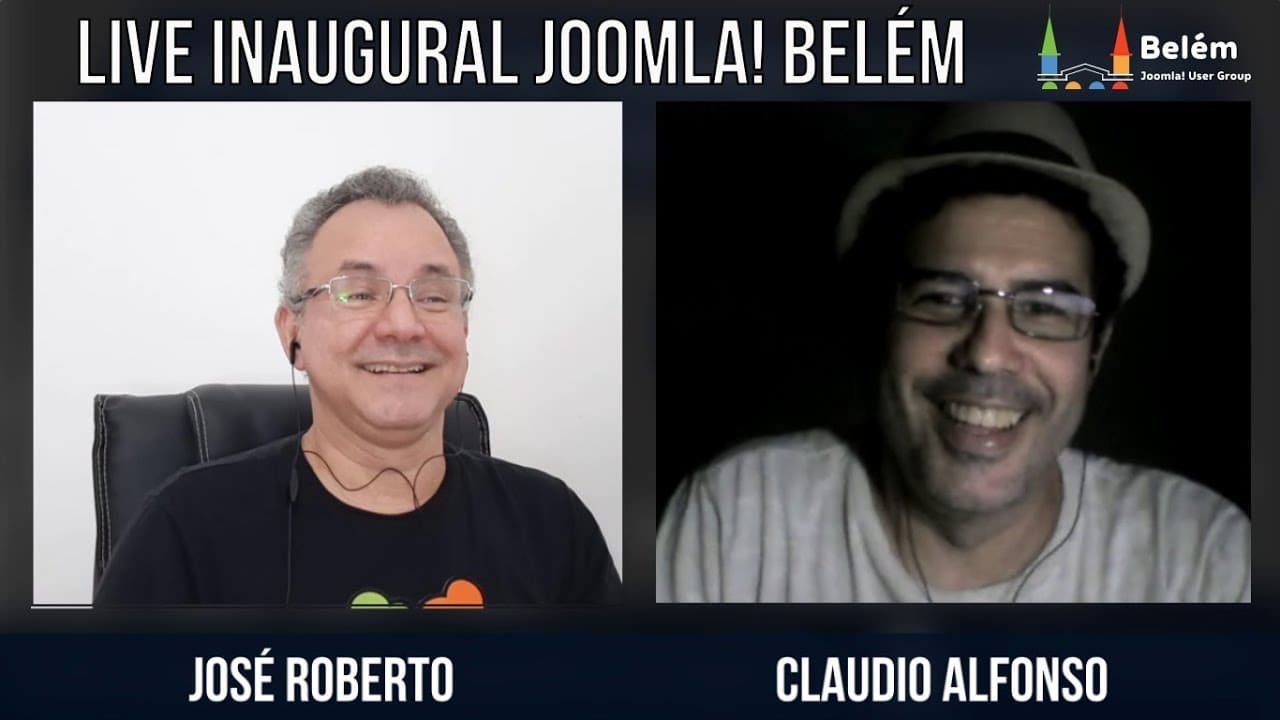 Live do Grupo de Usuários Joomla! Belém com Cláudio Alfonso