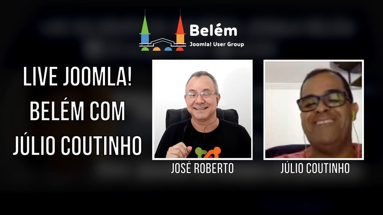 Live do Grupo de Usuários Joomla! Belém com Júlio Coutinho