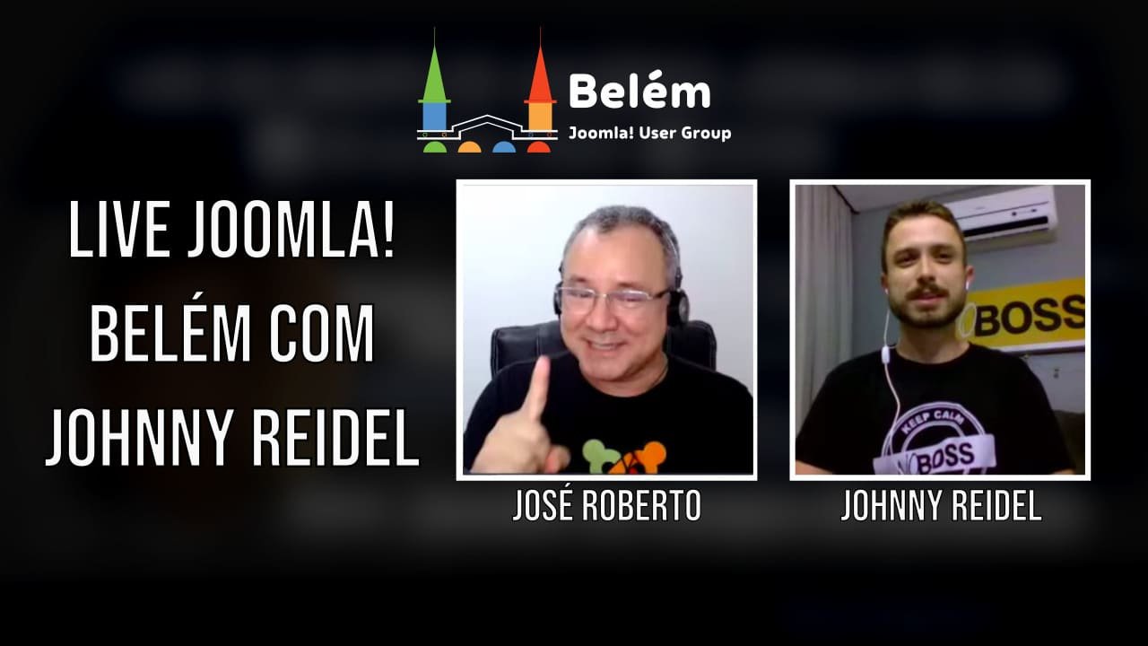 Live do Grupo de Usuários Joomla! Belém com Johnny Reidel