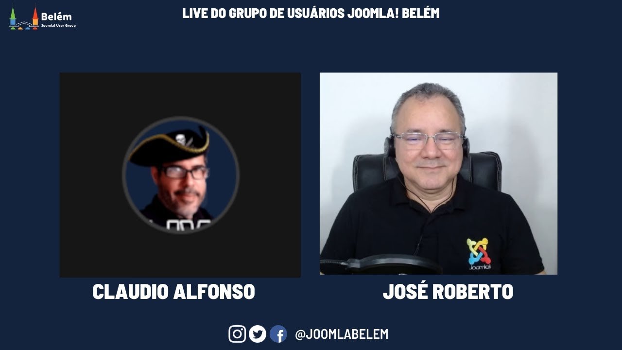 Live do Grupo de Usuários Joomla! Belém com Johnny Reidel
